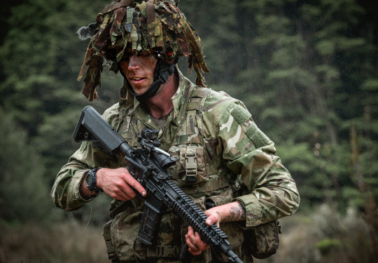 Private Danny McCarthy during field training