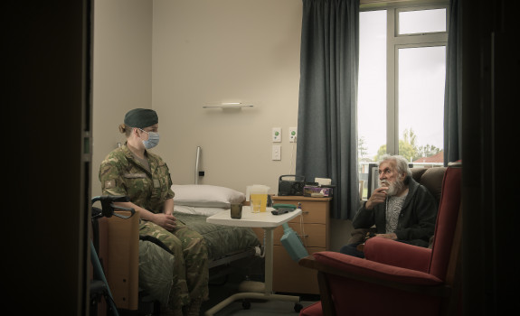Our soldiers recently stepped up to help 32 Rannerdale Village veterans.