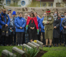 A moving ceremony was held on Monday 18 April at Chanak Consular Cemetery, to honour members of the Canterbury Mounted Rifles who passed away from influenza in 1918.