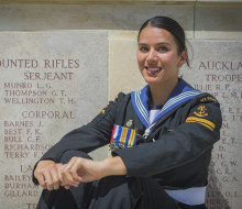 Navy Leading Medic Liana Wellington has paid respect to her great-grandfather, Sergeant Thomas Haehae Wellington, who was killed in Gallipoli