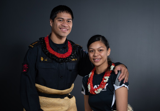 Able Writer Mele ‘Ake and her brother, Able Chef Paul ‘Ake