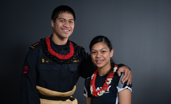 Able Writer Mele ‘Ake and her brother, Able Chef Paul ‘Ake