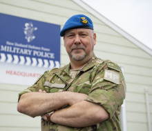 WGCDR Peel in his role as Military Police Commanding Officer