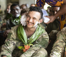 Just before lunch everyone congregated in a building to take part in a sevusevu ceremony, where the OCS formally thanked the village.