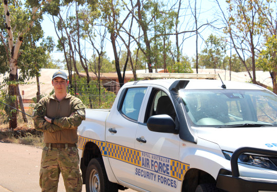 AC William Lennox on duty at RAAF Base Tindal during Exercise Pitch Black 2022.