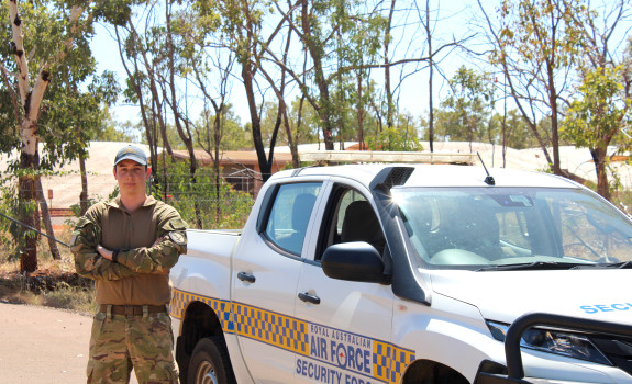 AC William Lennox on duty at RAAF Base Tindal during Exercise Pitch Black 2022.