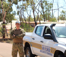 AC William Lennox on duty at RAAF Base Tindal during Exercise Pitch Black 2022.
