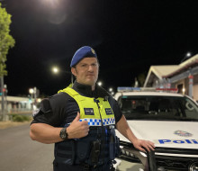 SGT Fulton on patrol at RAAF Base Tindal during Exercise Pitch Black 2022