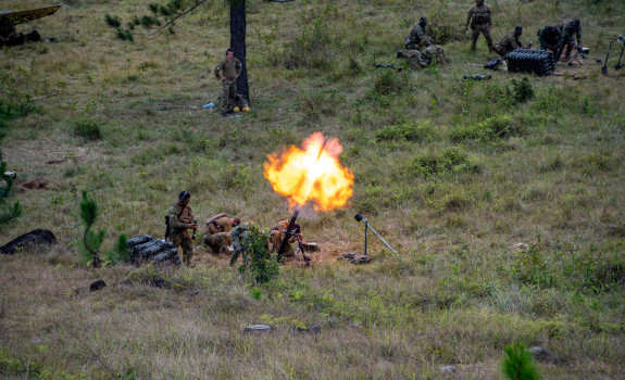 New Zealand Army soldiers have undertaken 81mm mortar demonstrations as part of Exercise Cartwheel in Fiji.
