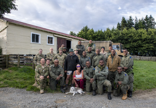 Members of the Fijian Humanitarian Assistance Disaster Relief Task Force joined forces with NZDF engineers to help a cyclone-affected farming family.