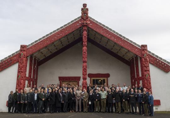 A pōwhiri has been held at Waiwhetū Marae in Lower Hutt as the NZDF officially welcomes partners from the Asia-Pacific region and further afield for Exercise Tempest Express 38   