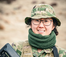 2nd Lieutenant Lily Feng says her NZ Army Reserve Force combat engineering career has challenged her in different ways to her civilian engineering career