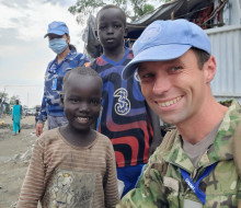 Major Dan Swale is serving as a United Nations Military Observer in South Sudan