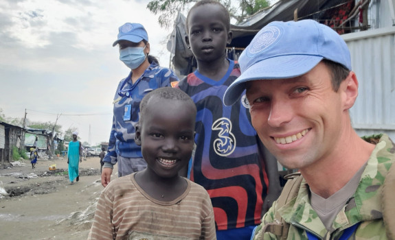 Major Dan Swale is serving as a United Nations Military Observer in South Sudan