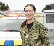 Aircraftman Jessica Kite is about to start her RNZAF career in Military Police after completing recruit training