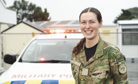 Aircraftman Jessica Kite is about to start her RNZAF career in Military Police after completing recruit training