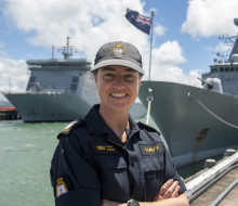 Former Buller High School student Sophie Barry, now a sub lieutenant in the Royal New Zealand Navy, is looking forward to a new chapter in her military career