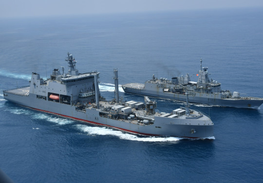HMNZ Ships Aotearoa and Te Mana take part in Exercise Bersama Lima in Malaysian waters.