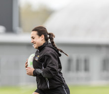 Ordinary Hydrographic Systems Operator Milania Cairns, 19, is the youngest member of the Defence Ferns competing in the inaugural women’s International Defence Rugby Competition.
