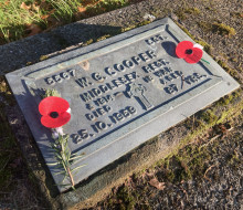 Cooper Headstone Anzac morning