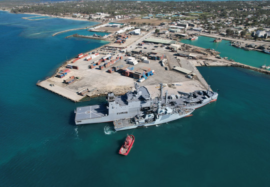 HMNZS Aotearoa HMS Spey in Tonga