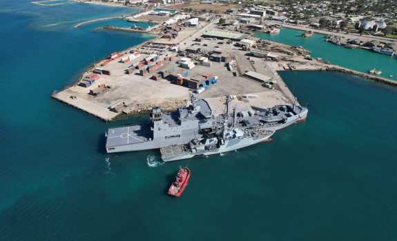 HMNZS Aotearoa HMS Spey in Tonga