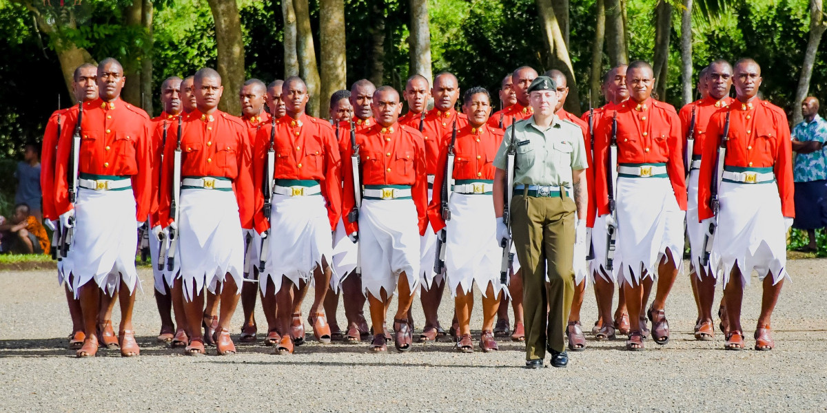 NZ Army instructors march out with Fijian recruits for the first time ...