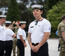 LSCS Gibbons-Hiko is preparing for the NZDF's participation in the Queen's Platinum Jubilee celebrations at the British Army's Pirbright Camp in Surrey.