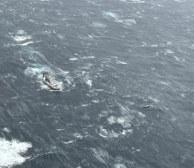 The Air Force has assisted in the rescue of a sailor after his yacht was damaged in rough seas east of Hawke’s Bay.