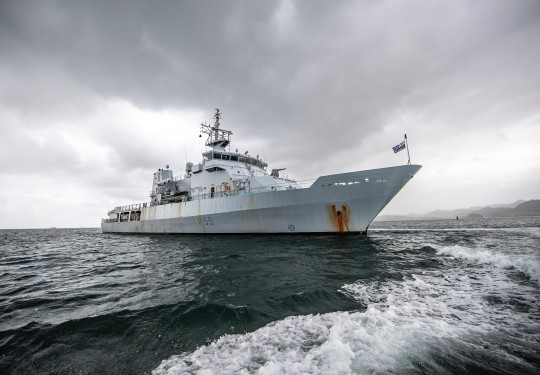 Offshore Patrol Vessel HMNZS Wellington is designed for maritime surveillance and patrol missions in the Pacific and Southern Ocean