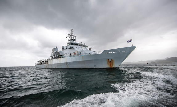 Offshore Patrol Vessel HMNZS Wellington is designed for maritime surveillance and patrol missions in the Pacific and Southern Ocean