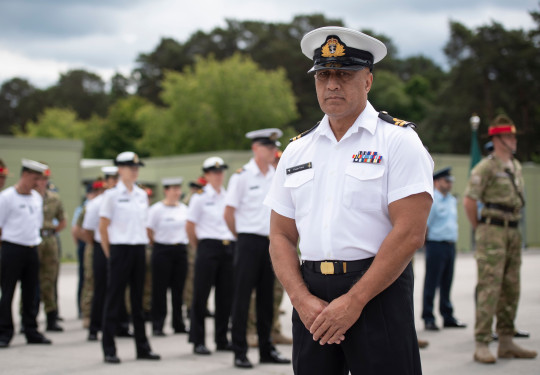 Lieutenant Taua is preparing for the NZDF's participation in the Queen's Platinum Jubilee celebrations at the British Army's Pirbright Camp in Surrey.