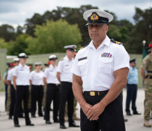 Lieutenant Taua is preparing for the NZDF's participation in the Queen's Platinum Jubilee celebrations at the British Army's Pirbright Camp in Surrey.