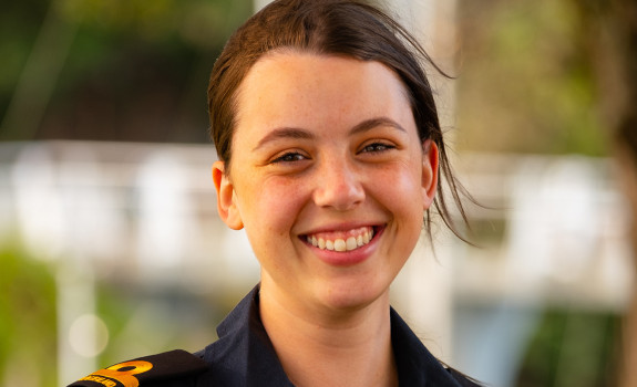 Law graduate takes the helm of a navy career