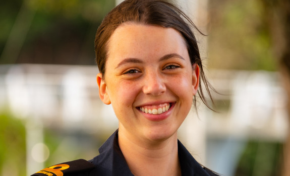 Law graduate takes the helm of a navy career