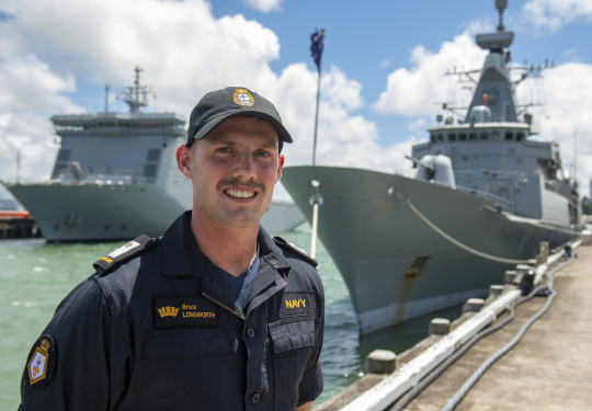 Midshipman Brock Longworth will embrace both his love of the sea and engineering when he embarks on a naval career with the Royal New Zealand Navy’s Tangaroa scheme for junior officers