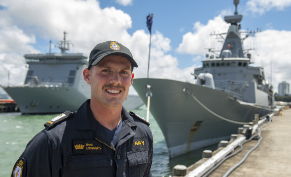 Midshipman Brock Longworth will embrace both his love of the sea and engineering when he embarks on a naval career with the Royal New Zealand Navy’s Tangaroa scheme for junior officers