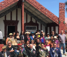 Maori Battalion medals in the hands of whanau