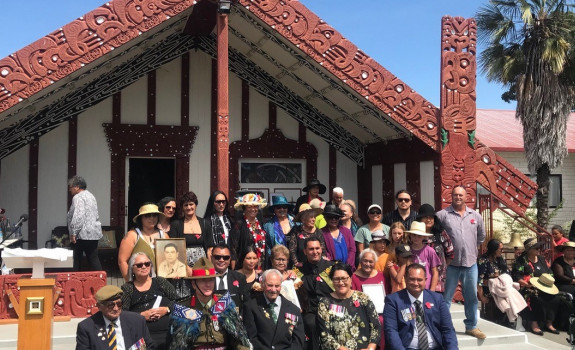Maori Battalion medals in the hands of whanau