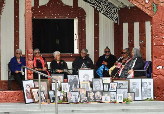 Whānau of soldiers and officers of the 28 (Maori) Battalion were presented with 46 sets of medals, in a ceremony in Hastings, at Pakipaki’s Houngarea Marae