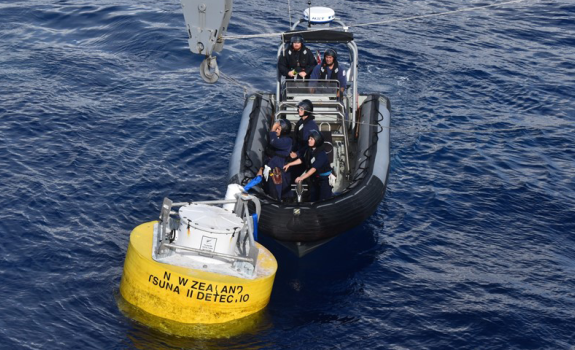 Navy retrieves drifting Pacific tsunami buoy