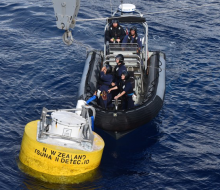 Navy retrieves drifting Pacific tsunami buoy