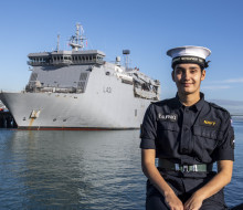 Ordinary Seaman Combat Specialist Tayla Taupaki has just completed her Basic Common Training and is looking forward to the next phase of her Navy career