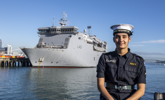 Ordinary Seaman Combat Specialist Tayla Taupaki has just completed her Basic Common Training and is looking forward to the next phase of her Navy career