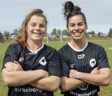 Corporal Hayley Hutana, right, and Sub-Lieutenant Kate Williams have been announced as co-captains of the NZ Defence Ferns women’s rugby team
