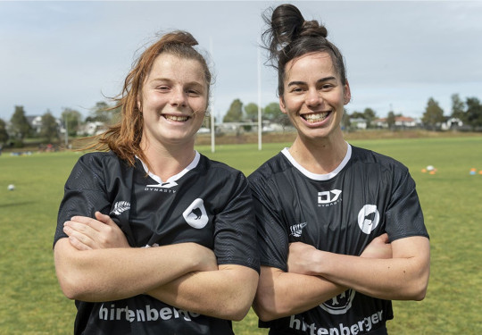 Corporal Hayley Hutana, right, and Sub-Lieutenant Kate Williams have been announced as co-captains of the NZ Defence Ferns women’s rugby team