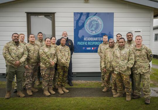 The Pacific Response Group is made up of personnel from Australia, New Zealand, Fiji, Tonga, Papua New Guinea and France