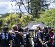 The New Zealand Defence Ferns prepare for the first-ever women’s International Defence Rugby Competition.