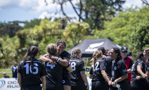 The New Zealand Defence Ferns prepare for the first-ever women’s International Defence Rugby Competition.