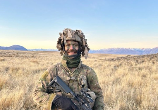 Reserve Force soldier in the field. 